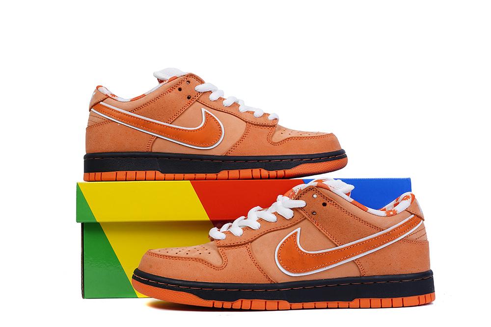 PK GOD NIKE SB DUNK LOW CONCEPTS ORANGE LOBSTER RETAIL MATERIALS READY TO SHIP